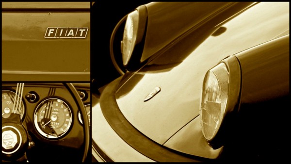 Product picture Car Show details Collage in Sepia
