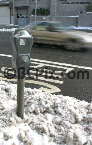 Product picture NY parking meter in the snow